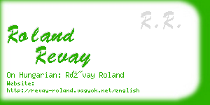 roland revay business card